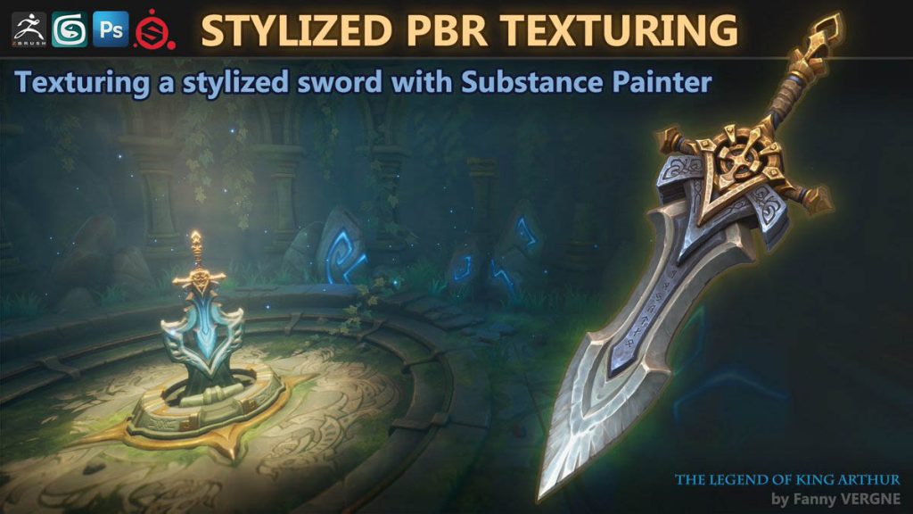 三维游戏刀剑材质纹理教程 Substance Painter教程
