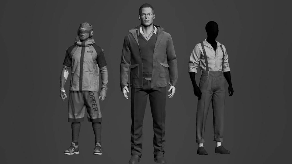 MD教程衣服 AAA游戏男性角色逼真服装制作流程 Marvelous Designer,Zbrush,Maya