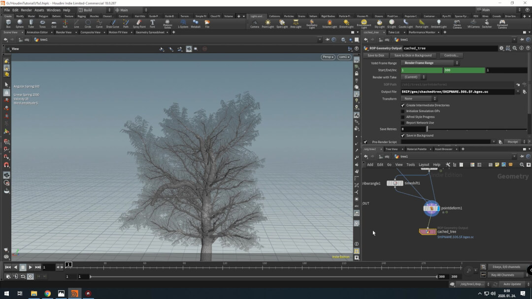 Houdini Tree Rig With Vellum Leaves – CGCircuit